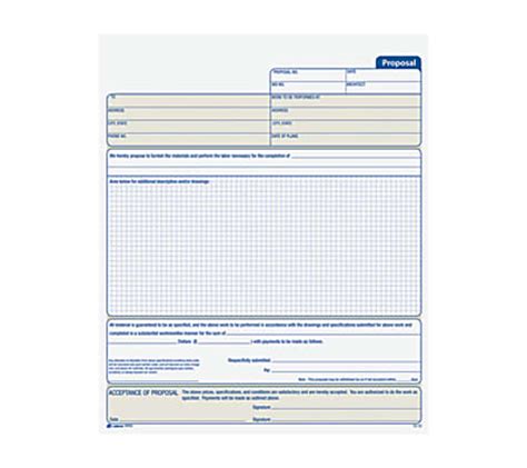 Office Depot Proposal Forms