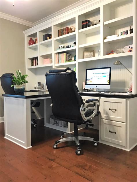 Office Desk With Built In Shelves
