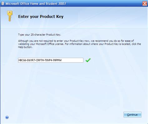 WINFOPTC Product Keys for Office 2007 Home and Student Edition