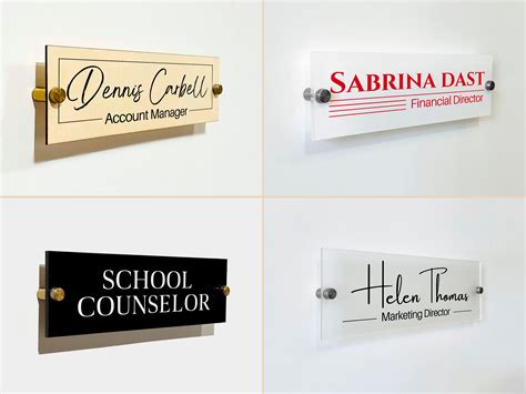 5 Ways Office Name Plates
