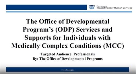 Office of Developmental Programs Overview