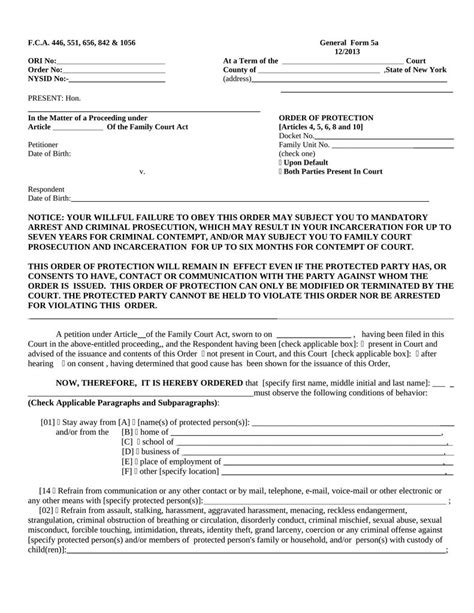 office of district attorney protective order