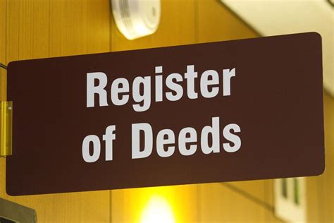 office of the register of deeds