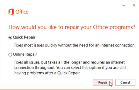 office online repair tool