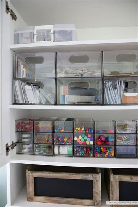 office supply cabinet organization ideas