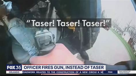 officer uses gun instead of taser