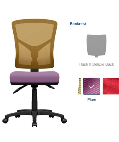 Flash II Deluxe HeavyDuty Ergonomic Chair Black eBay