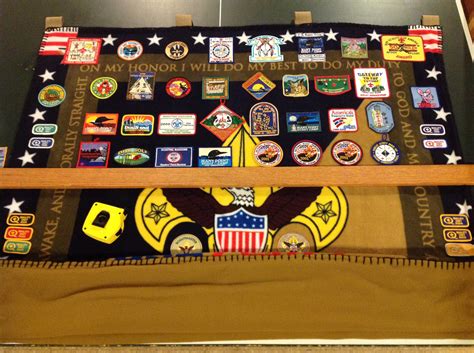 Official Boy Scout Patch Blanket