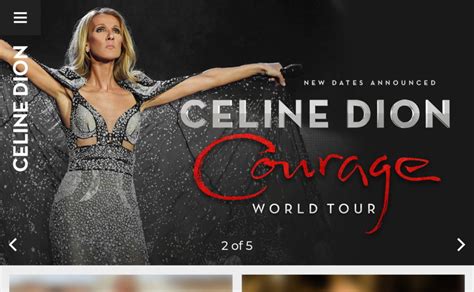 official celine dion website