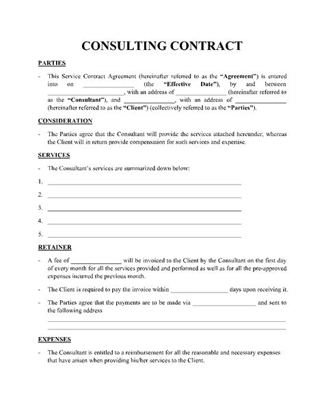 Official Contract Template