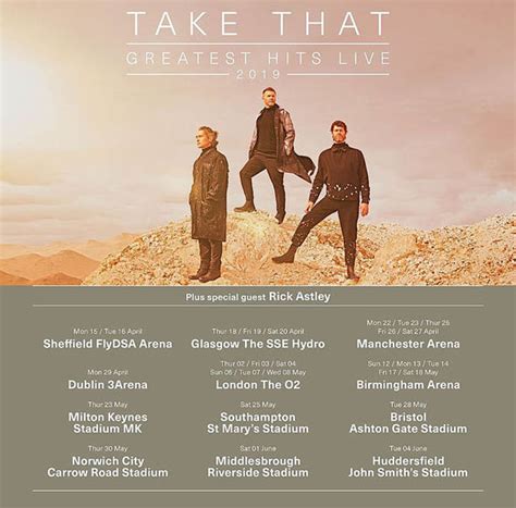 official take that tour tickets
