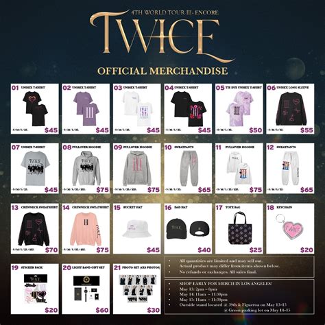 official twice merchandise
