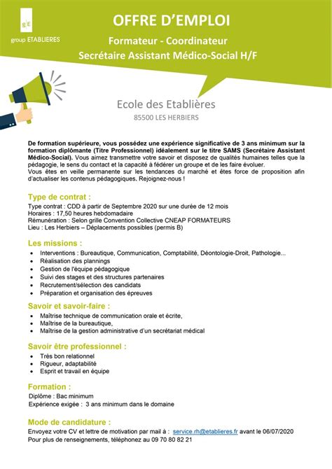 offre emploi formateur pse