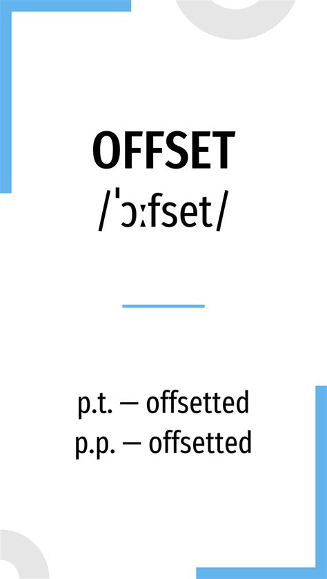 offsetted definition