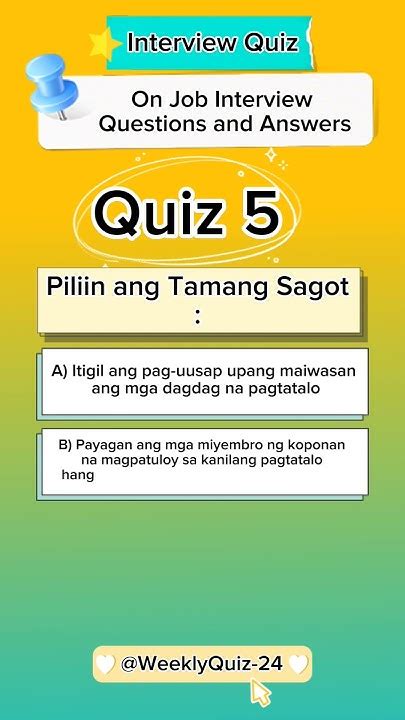 Ofw Interview Questions And Answers Tagalog