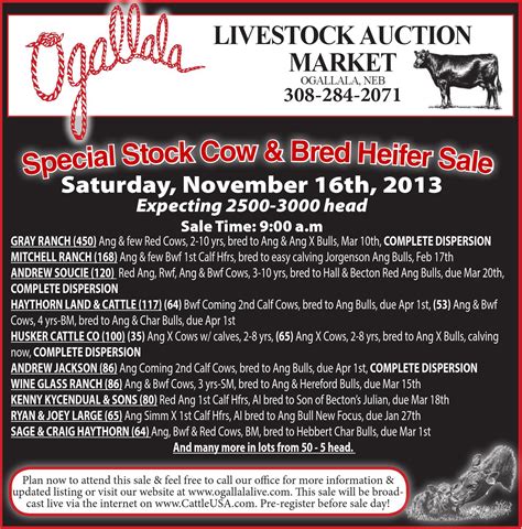 ogallala livestock sale