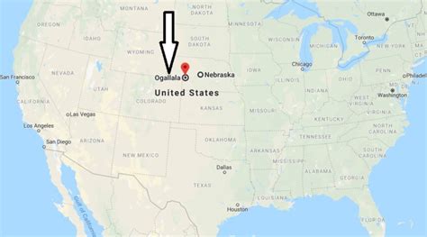 ogallala nebraska on map