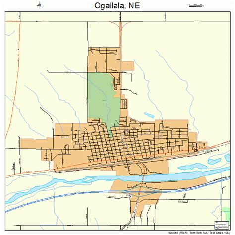 ogallala nebraska street map