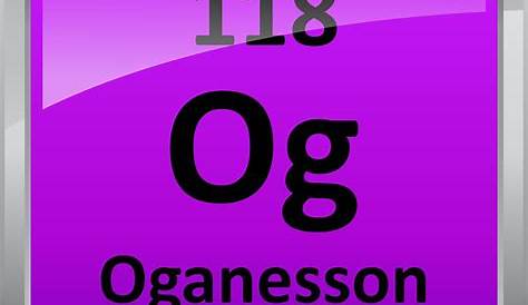 Oganesson Element " 118 Periodic Table Symbol" Poster By