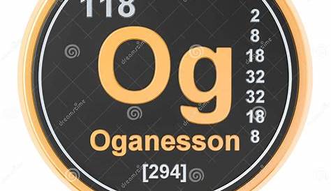 Oganesson. Noble Gases. Chemical Element Of Mendeleev S