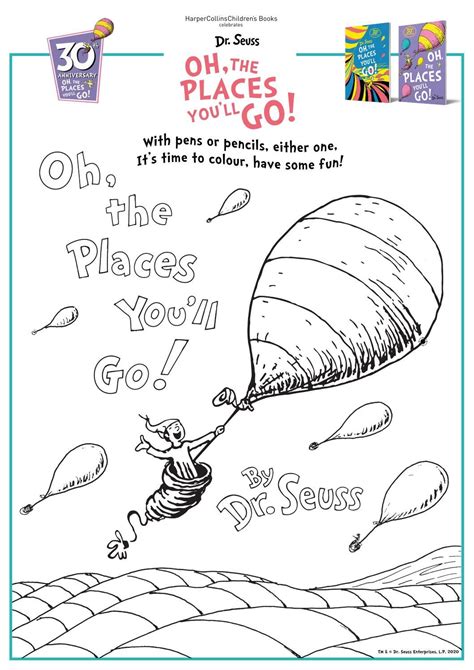 oh the places you'll go worksheets
