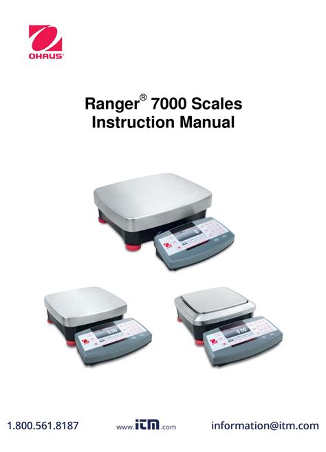 Ohaus Ranger 7000 Count & Weigh Scale Johnson Scale
