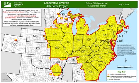 Ohio Firewood Quarantine Map