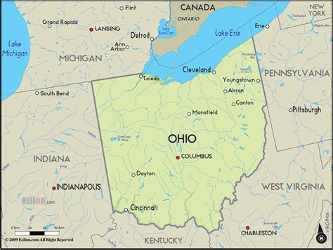 Ohio Map In Us