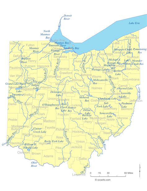 Ohio Map Of Rivers