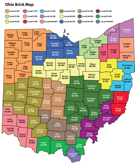Ohio Pipefitters Jurisdiction Map