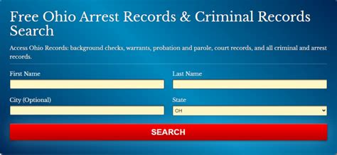 ohio arrest records public access