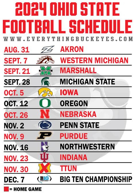 Ohio State Football Schedule For 2025 Aileen Ariadne