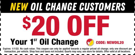 Oil Changers Coupons: Get Your Vehicle Up And Running Again