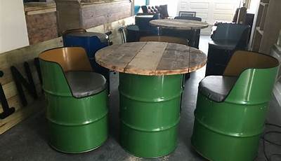 Oil Drum Furniture Coffee Tables