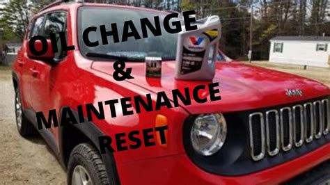 oil change for jeep renegade service