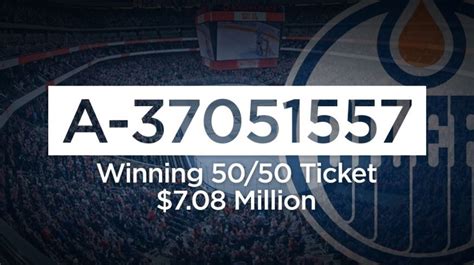 oilers 50/50 draw numbers