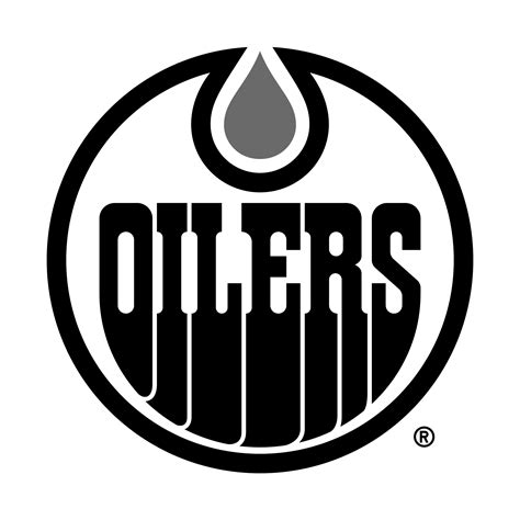 oilers black and white logo