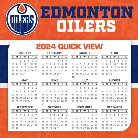 oilers schedule 2024 calendar