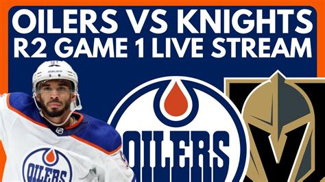 oilers vs golden knights live