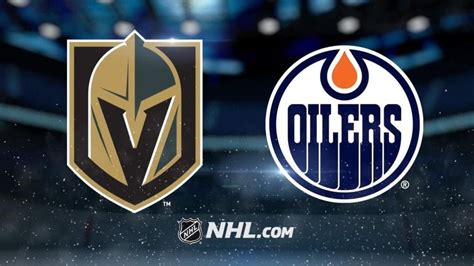 oilers vs golden knights today