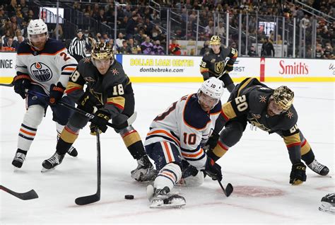 oilers vs las vegas knights