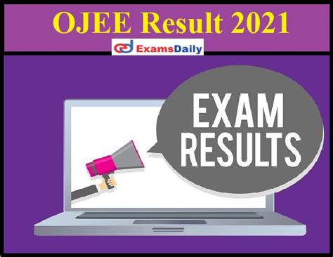 ojee results date and score card