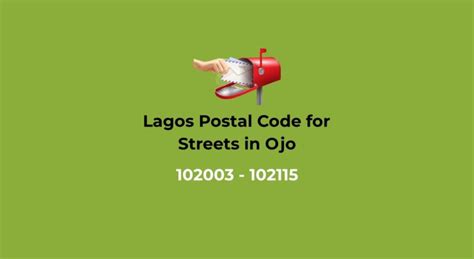 ojo zip postal code