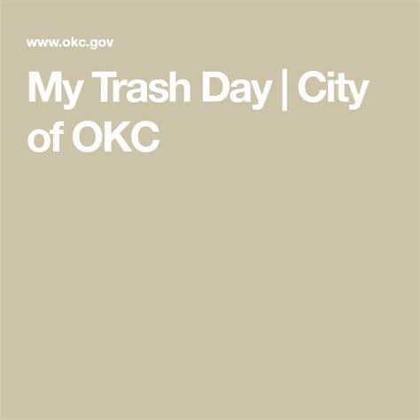 okc my trash day