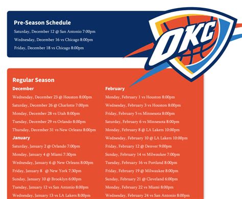 okc thunder game schedule 2024