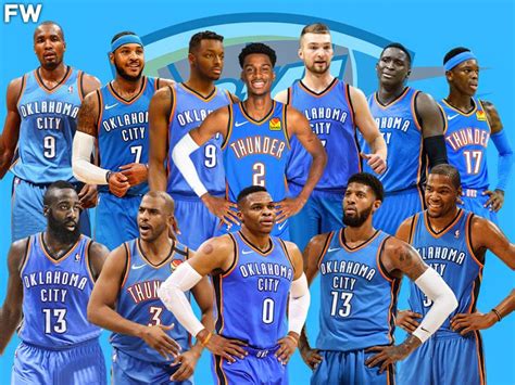 okc thunder roster by year