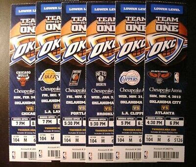 okc thunder ticket packages