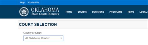 oklahoma case net name search court records