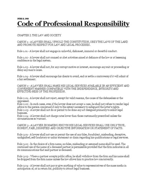 Oklahoma Code Of Professional Responsibility