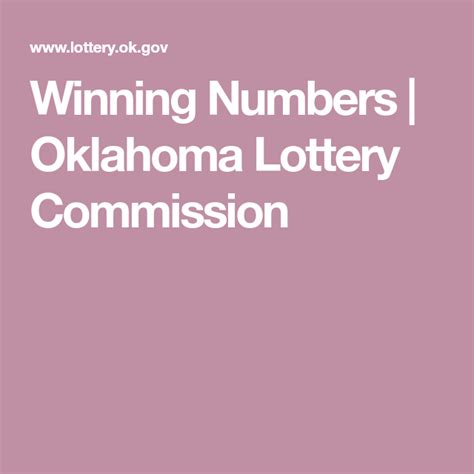 oklahoma lottery winning numbers and results